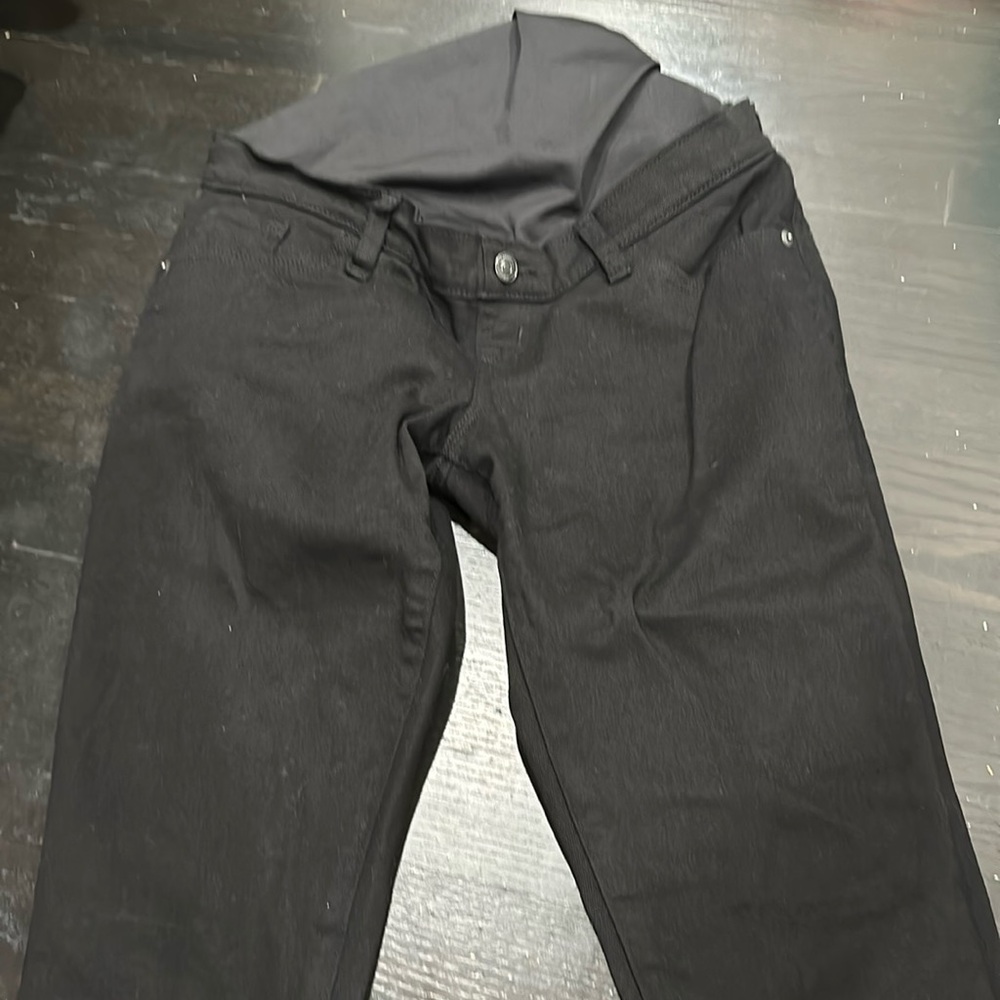 Abercrombie & Fitch Women’s Maternity size 27 black super skinny ankle Jean